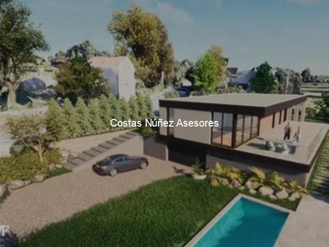 GONDOMAR. OBRA NUEVA. CASA EN PEITIEIROS CON PISCINA. ESPECTACULAR 